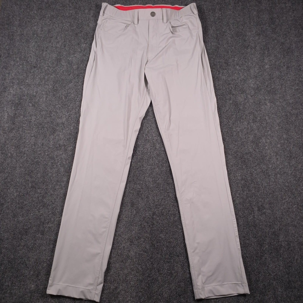 Redvanly Performance Golf Pants Mens Small Gray Stretch Lightweight Slim Golf